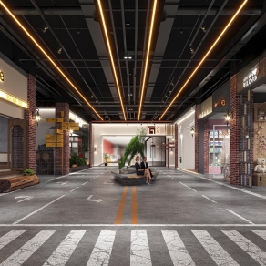 工业风商场3D模型下载